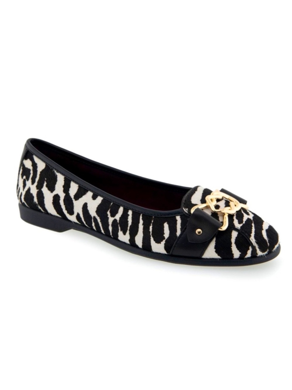 Aerosoles Bia Ballet Flat Calf Hair size 12 New Zebra Shoes